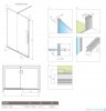 Radaway Furo DWJ drzwi prysznicowe 150cm lewe szkło przejrzyste 10107772-01-01L/10110730-01-01